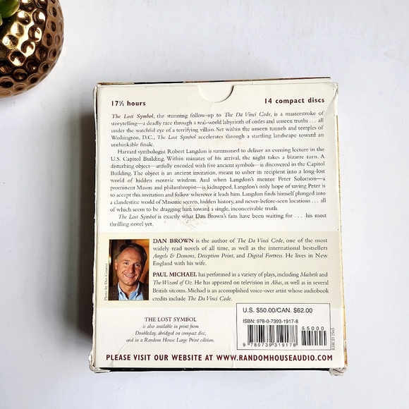 14 CDs Dan Brown Author of The Da Vinci Code The Lost Symbol Novel Unabridged - Picture 2 of 11